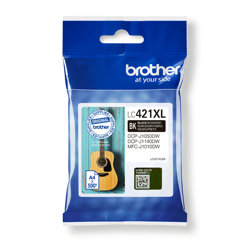 Brother LC-421XLBK / LC421XLBK black ink cartridge XL, 500 pages