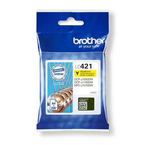 Brother LC-421Y / LC421Y yellow ink cartridge, 200 pages