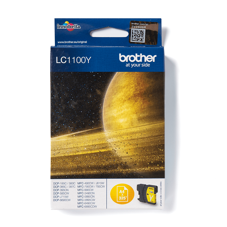 Brother LC-1100Y / LC1100Y yellow ink cartridge, 325 pages