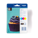 Brother Tinten-Multipack LC-123RBWBP / LC123RBWBP, 3 Farben XL, 600 Seiten