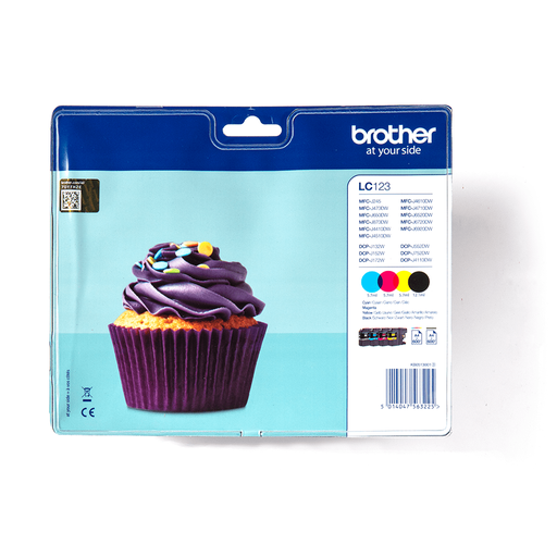 Brother LC-123VALBP / LC123VALBP ink cartridge value pack, 4 colors XL, 600 pages