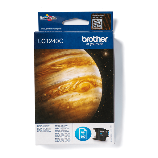 Brother Tintenpatrone LC-1240C / LC1240C Cyan XL, 600 Seiten