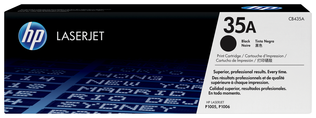 Toner HP 35A / CB435A noir, 1 500 pages