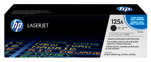 Toner HP 125A / CB540A noir, 2 200 pages