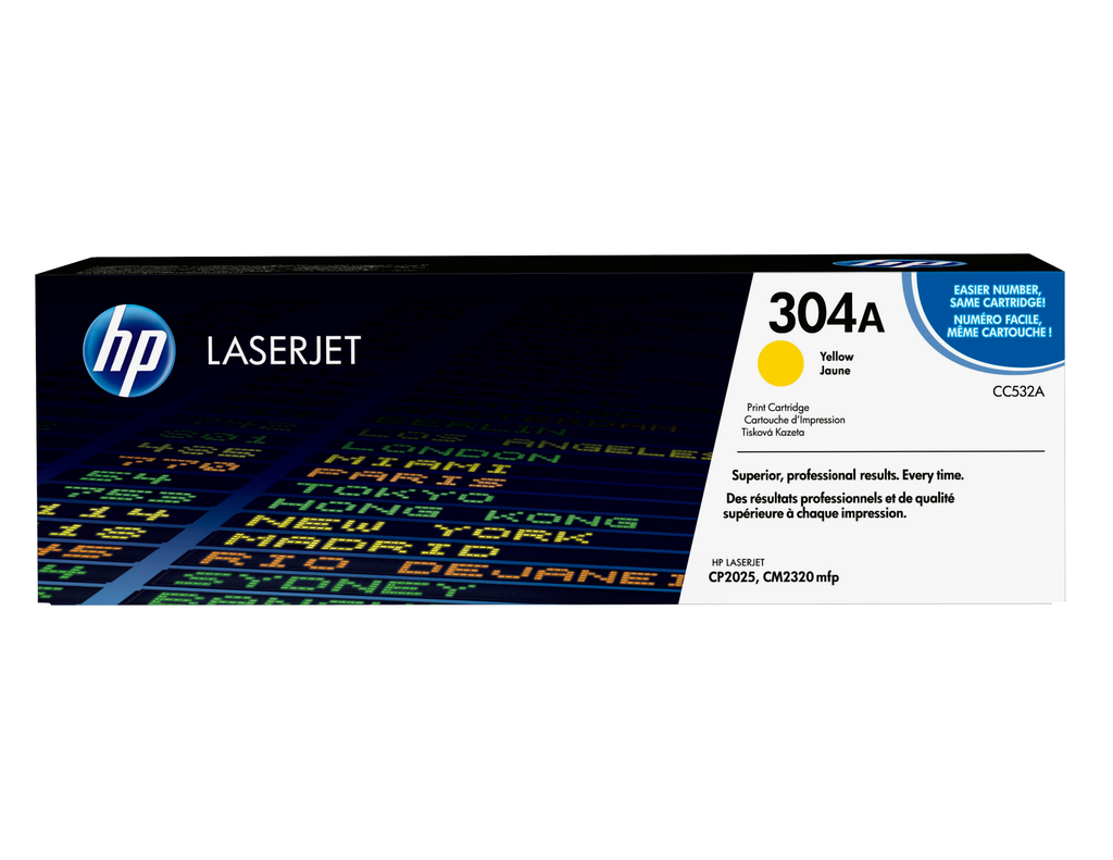 Toner HP 304A / CC532A jaune, 2 800 pages