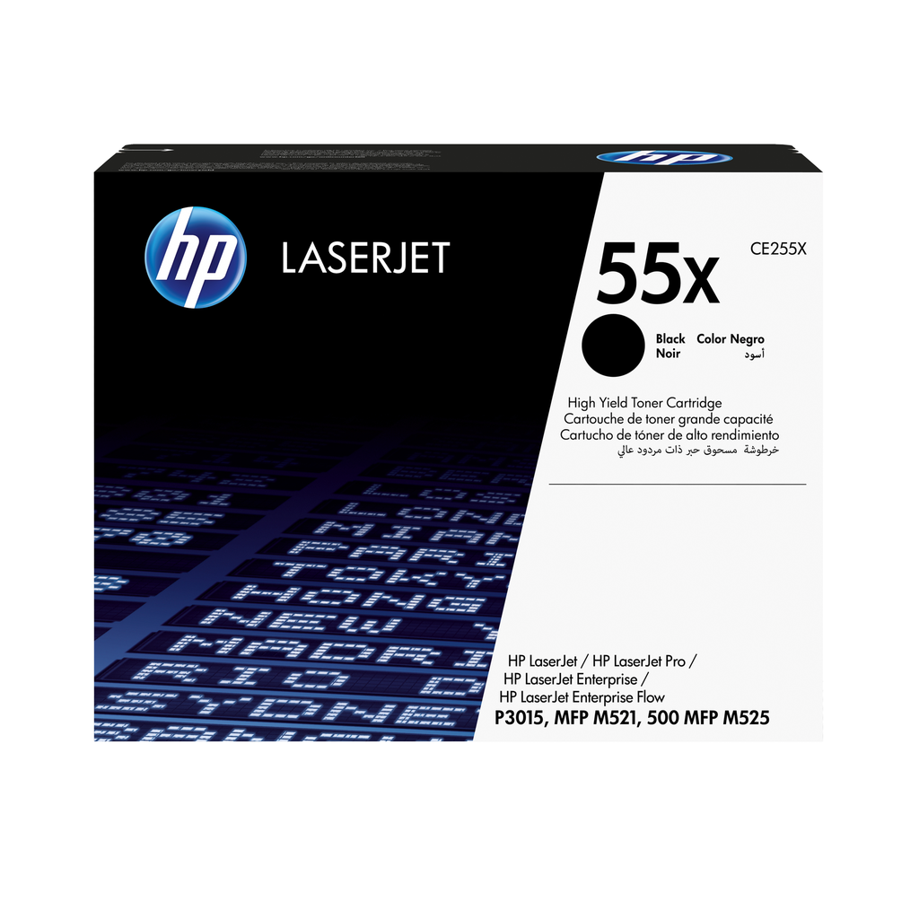 Toner HP 55X / CE255X noir XL, 12 500 pages