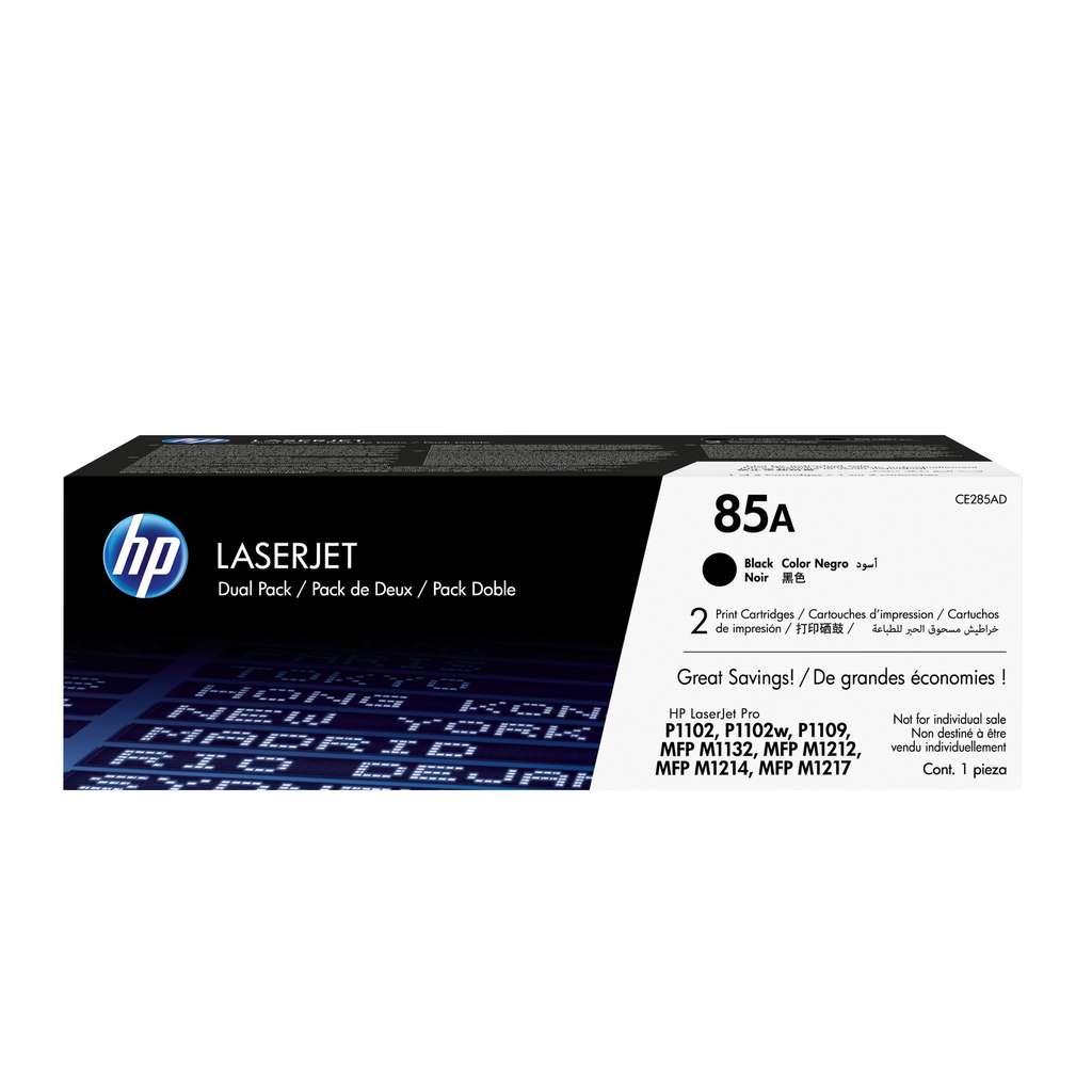 HP 85A / CE285AD black toner 2-pack, 2 x 1,600 pages