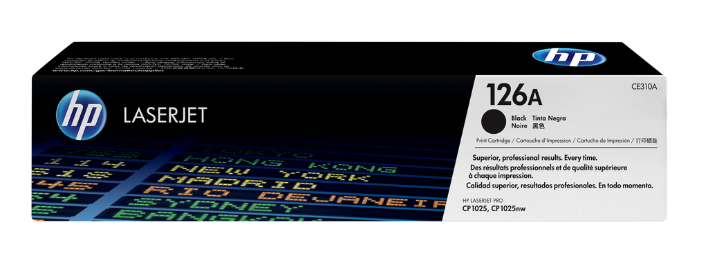 Toner HP 126A / CE310A Schwarz, 1.200 Seiten