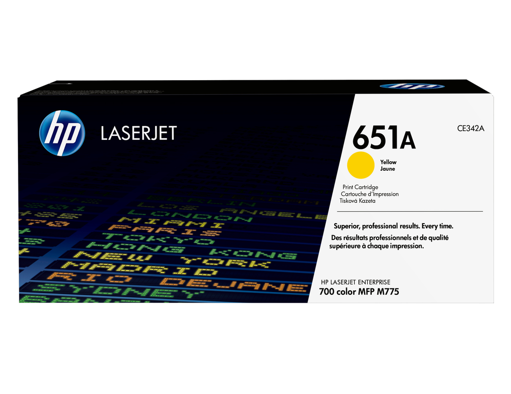Toner HP 651A / CE342A jaune, 16 000 pages
