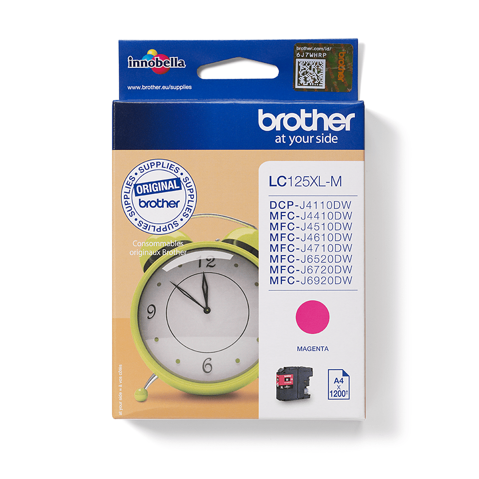 Brother LC-125XLM / LC125XLM magenta ink cartridge XXL, 1,200 pages
