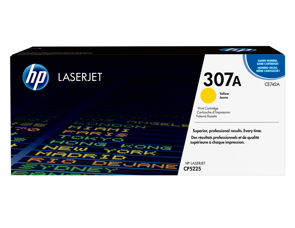 Toner HP 307A / CE742A Gelb, 7.300 Seiten
