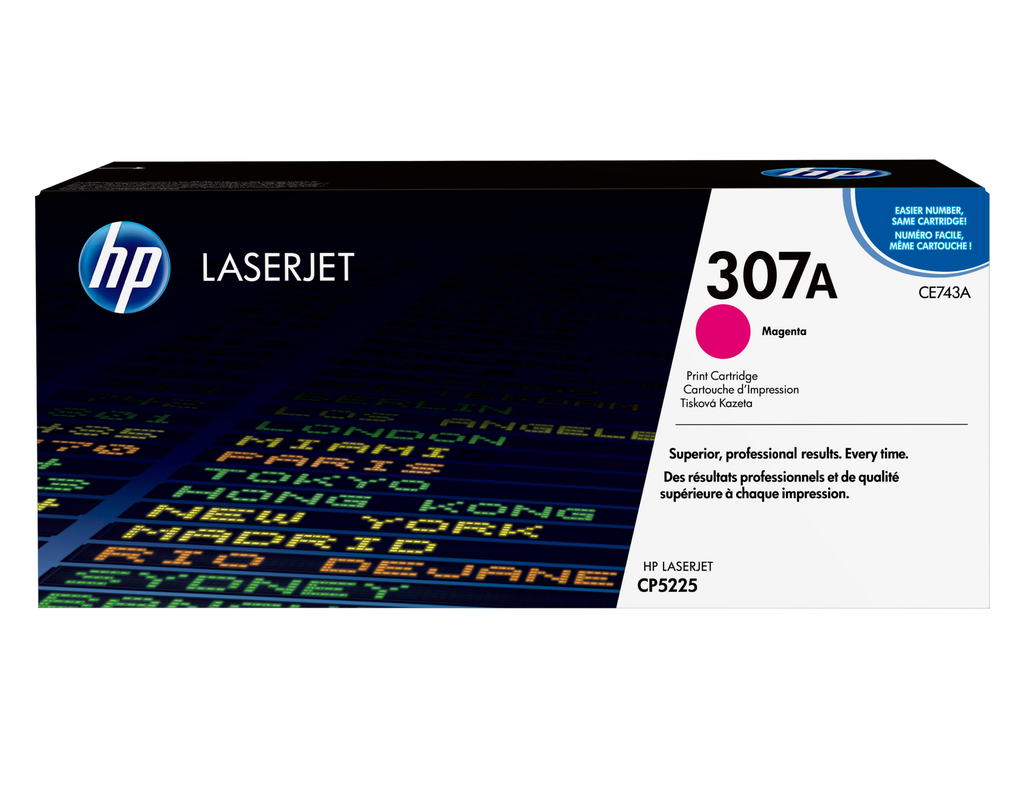 HP 307A / CE743A magenta toner, 7,300 pages