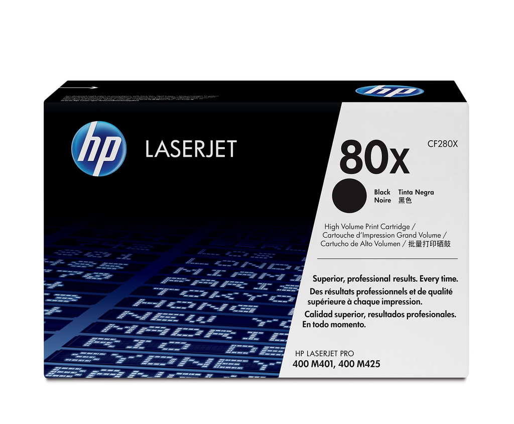 Toner HP 80X / CF280X noir XL, 6 900 pages