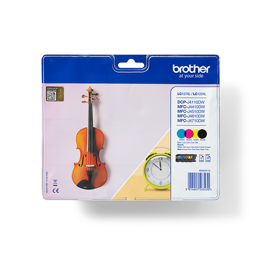 Brother LC-127XLVALBP / LC127XLVALBP ink cartridge value pack, 4 colors XXL, 1,200 pages