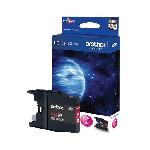 Brother LC-1280XLM / LC1280XLM magenta ink cartridge XXL, 1,200 pages
