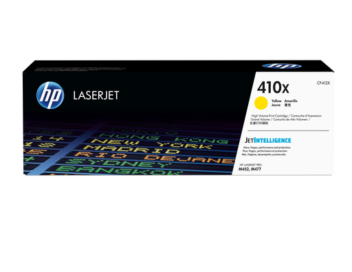 Toner HP 410X / CF412X jaune XL, 5 000 pages