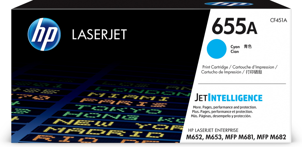 Toner HP 655A / CF451A cyan, 10 500 pages
