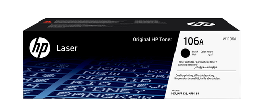 Toner HP 106A / W1106A noir, 1 000 pages