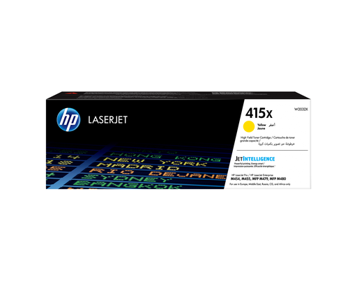 Toner HP 415X / W2032X jaune XL, 6 000 pages