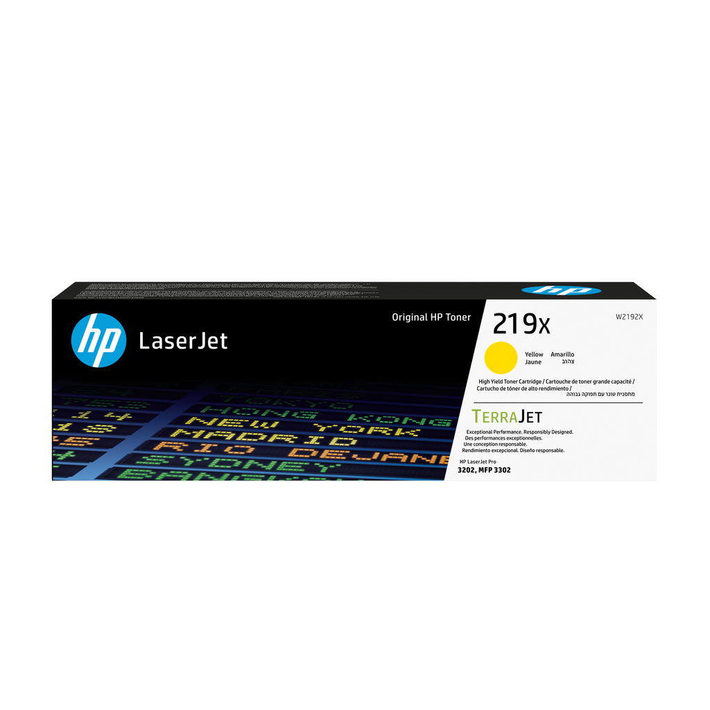 HP 219X / W2192X yellow XL toner, 2,500 pages