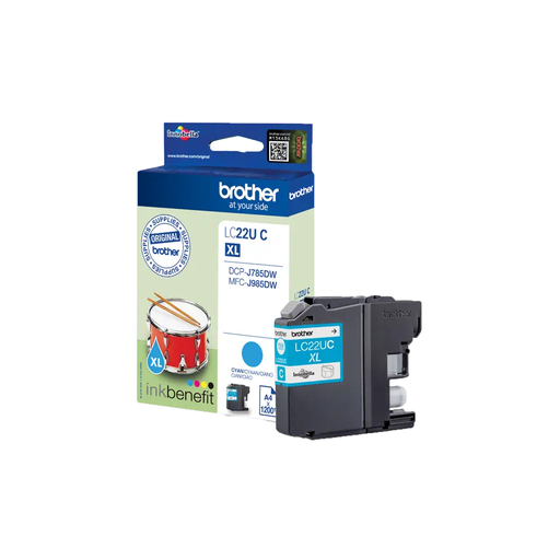 Brother LC-22UC / LC22UC cyan ink cartridge, 1,200 pages