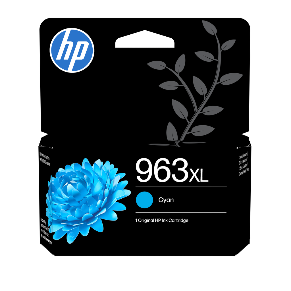 Tintenpatrone HP 963XL / 3JA27AE Cyan XL, 1.600 Seiten