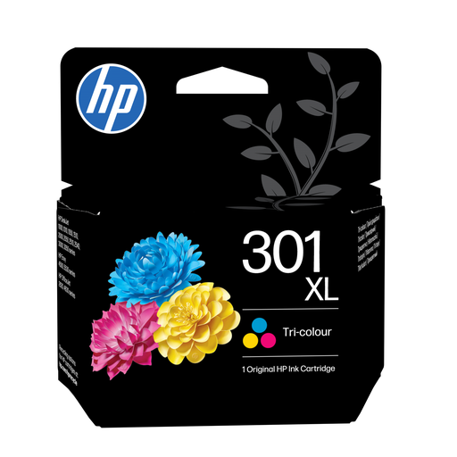 Cartouche d'encre HP 301XL / CH564EE 3 couleurs XL, 300 pages