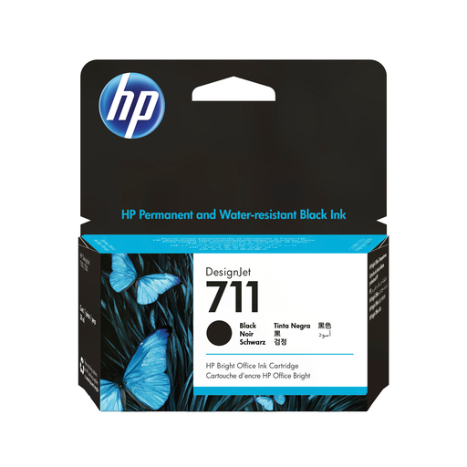 Cartouche d'encre HP 711 / CZ129A noire, 38 ml