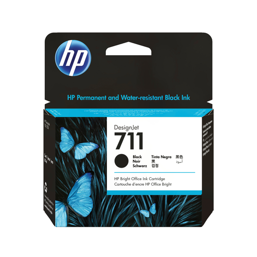 Tintenpatrone HP 711 / CZ133A Schwarz, 80 ml