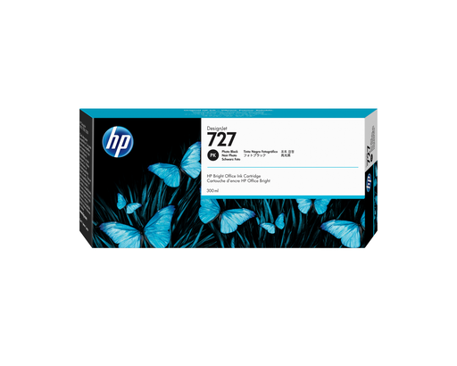 Cartouche d'encre HP 727 / F9J79A noire, 300 ml