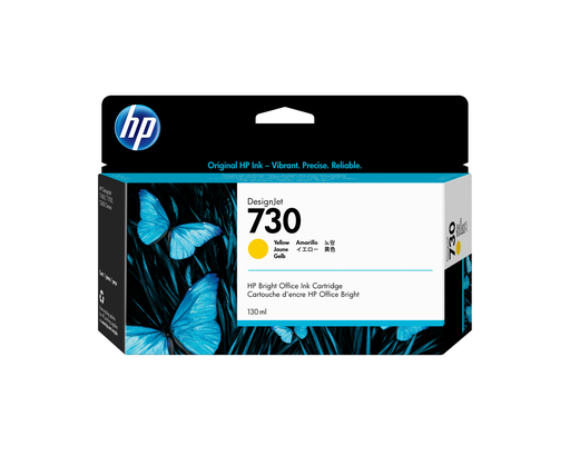 Cartouche d'encre HP 730 / P2V64A jaune, 130 ml