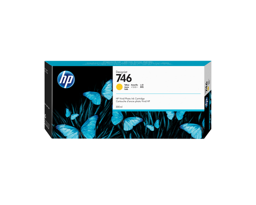 Cartouche d'encre HP 746 / P2V79A jaune, 300 ml