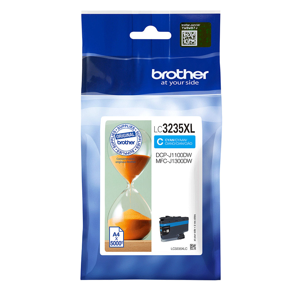 Cartouche d'encre Brother LC-3235XLC / LC3235XLC cyan XL, 5 000 pages