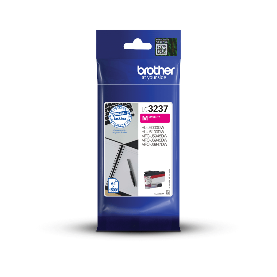 Brother Tintenpatrone LC-3237M / LC3237M Magenta, 1.500 Seiten