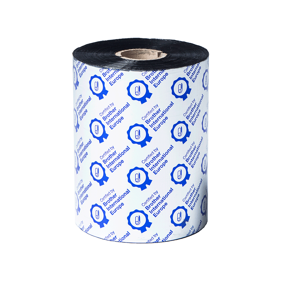 Ruban encreur Brother BSS-1D600-110 cire-résine standard, 110 mm x 600 m, lot de 6