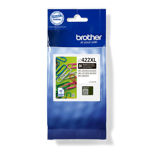 Brother LC-422XLBK / LC422XLBK black ink cartridge XL, 3,000 pages
