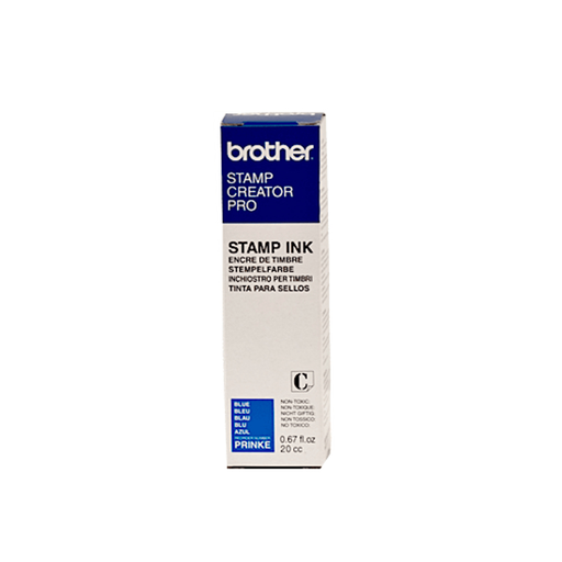 Flacon de recharge d'encre Brother PRINKE bleue pour tampons PR