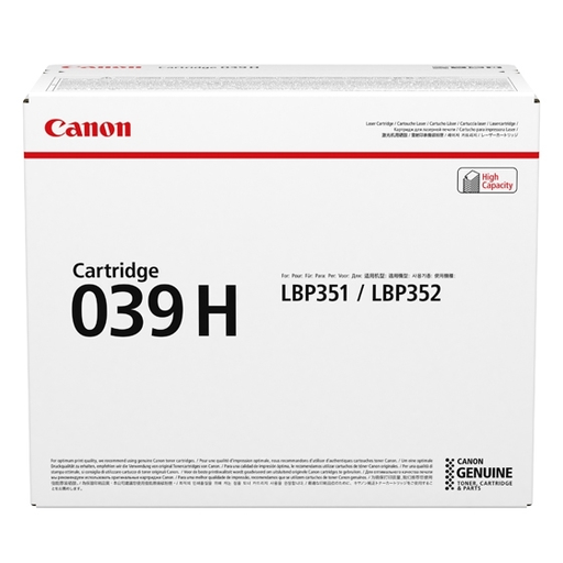 Canon 039H / 0288C001 black XL toner, 25,000 pages