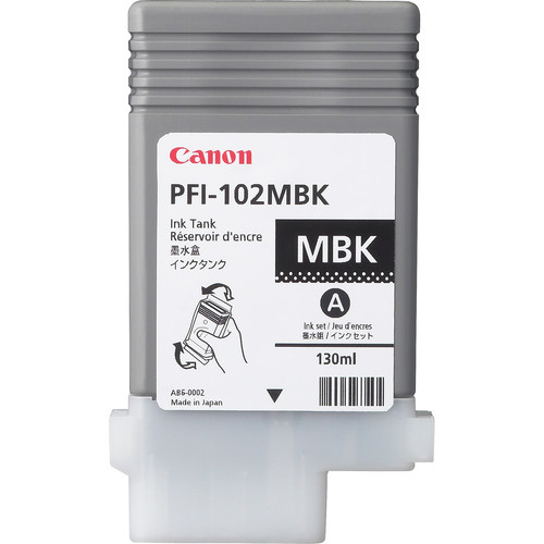 Tintenpatrone Canon PFI-102MBK / 0894B001 Mattschwarz, 130 ml