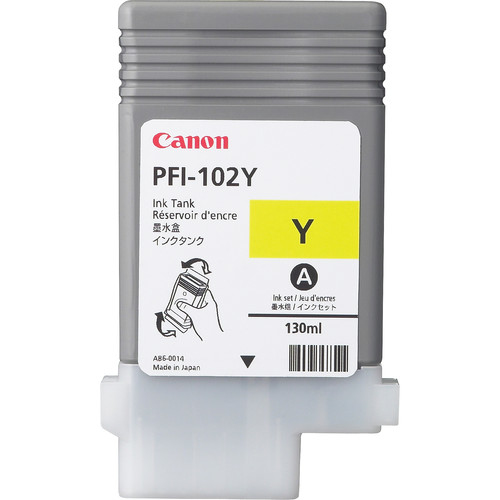 Tintenpatrone Canon PFI-102Y / 0898B001 Gelb, 130 ml