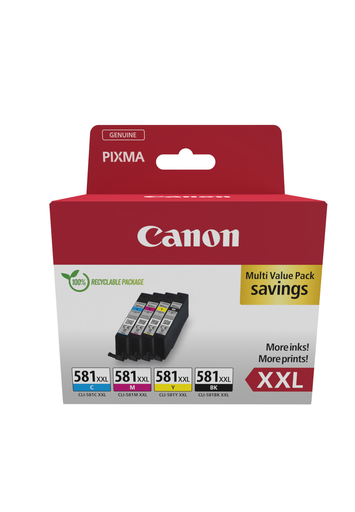 Canon CLI-581XXL / 1998C007 4-color XXL ink pack
