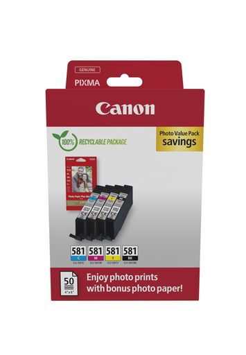Pack Canon CLI-581 / 2106C006 4 couleurs