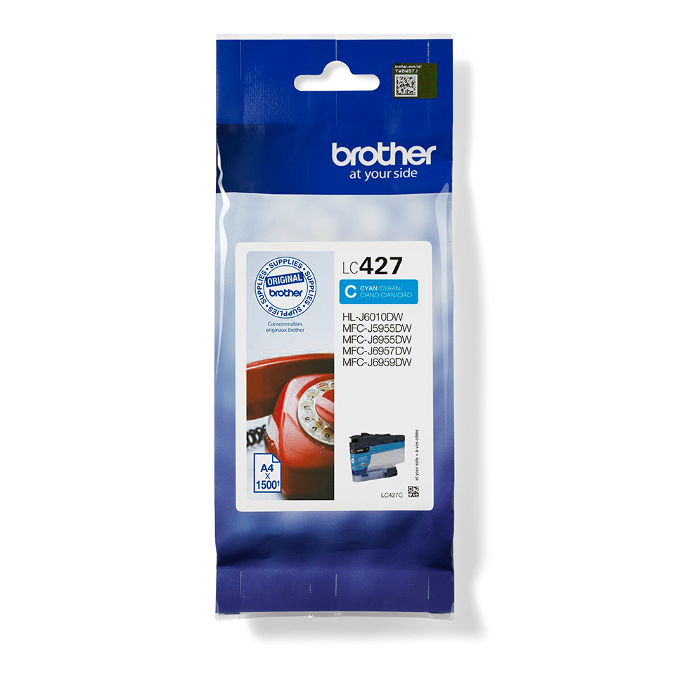 Cartouche d'encre Brother LC-427C / LC427C cyan, 1 500 pages