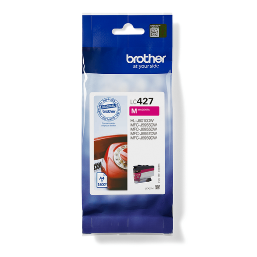 Brother Tintenpatrone LC-427M / LC427M Magenta, 1.500 Seiten