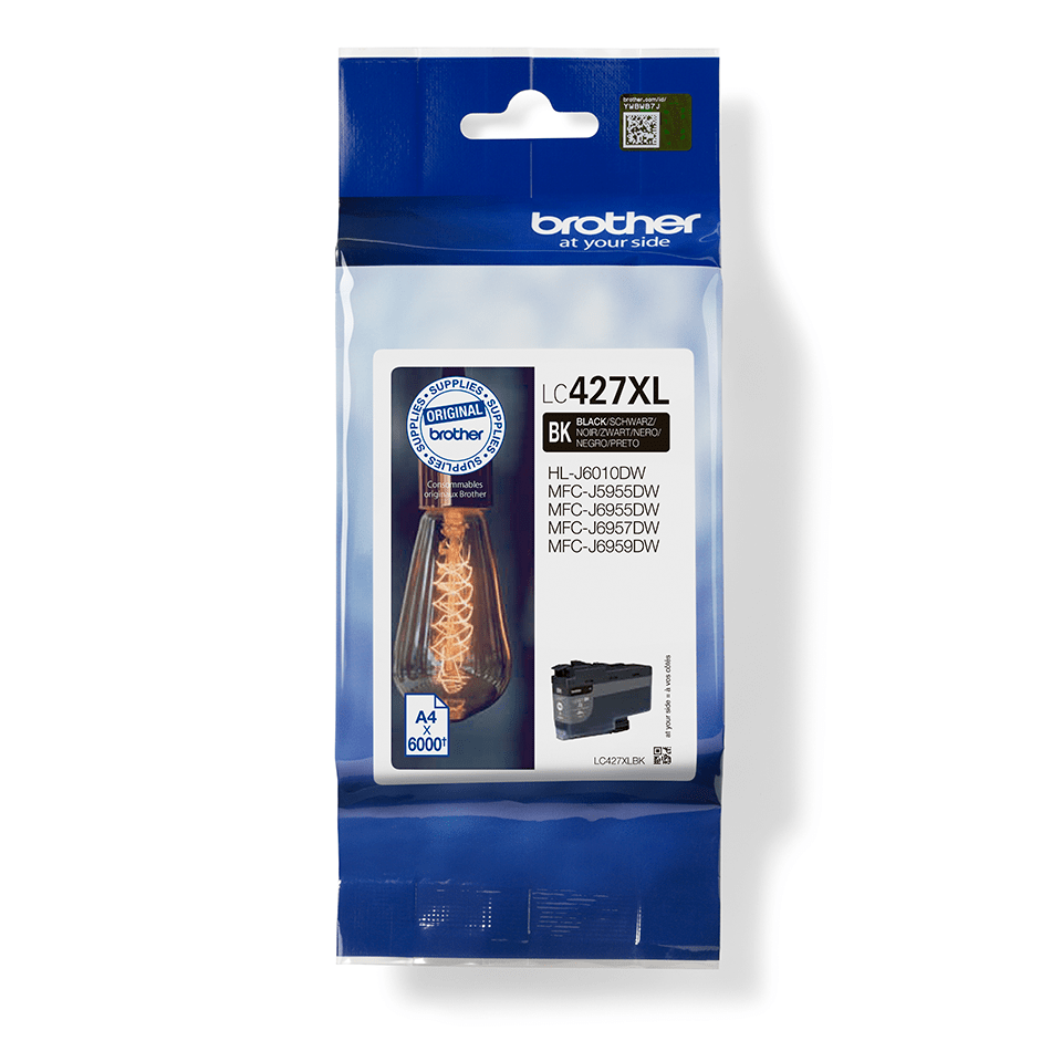 Brother LC-427XLBK / LC427XLBK black ink cartridge XL, 6,000 pages