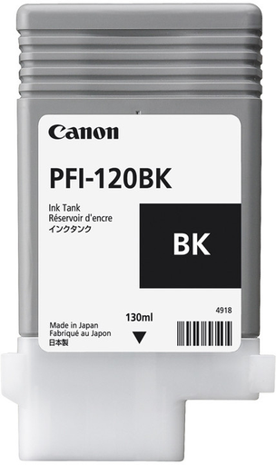 Cartouche d'encre Canon PFI-120BK / 2885C001 noire, 130 ml
