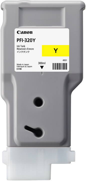 Canon PFI-320Y / 2893C001 yellow XL ink cartridge, 300 ml