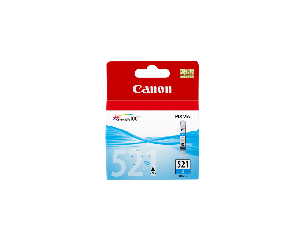 Canon CLI-521C / 2934B001 cyan ink cartridge, 505 pages