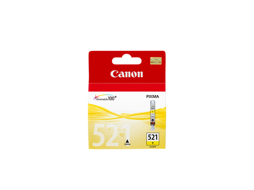 Cartouche d'encre Canon CLI-521Y / 2936B001 jaune, 510 pages