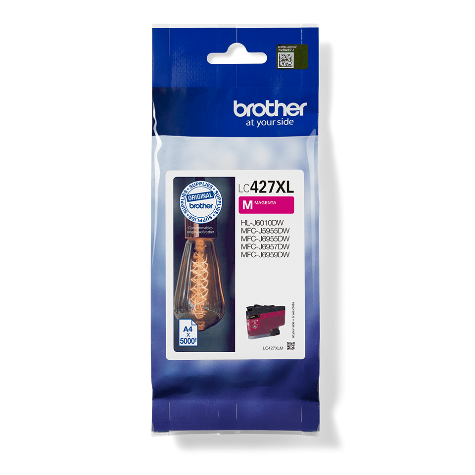 Brother Tintenpatrone LC-427XLM / LC427XLM Magenta XL, 5.000 Seiten